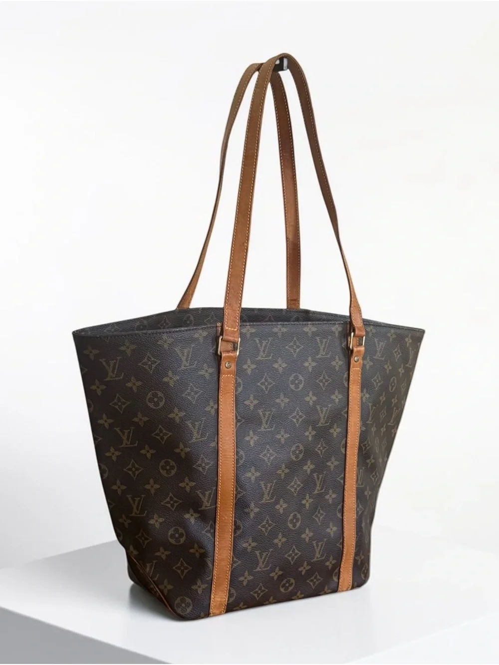 Louis Vuitton Vintage Monogram Sac Shopping Canvas GM Shoulder Tote MB0939